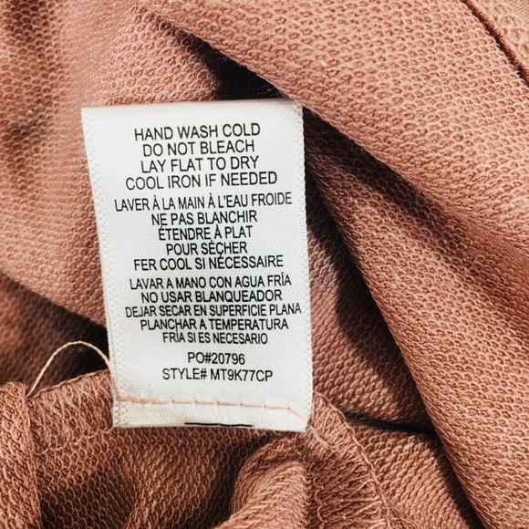 Bobeau Women's Pink Star Print Hoodie Size Large - Picture 7 of 7